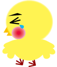 yellow small bird sticker #2337038