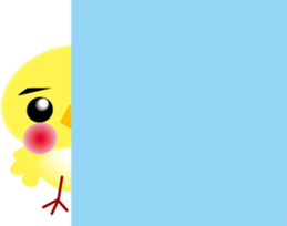 yellow small bird sticker #2337043