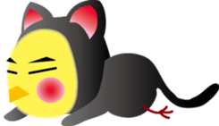 yellow small bird sticker #2337046