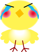 yellow small bird sticker #2337049