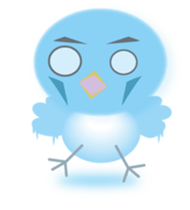 yellow small bird sticker #2337059