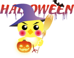 yellow small bird sticker #2337060