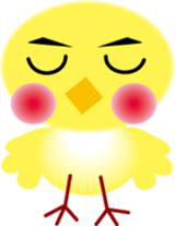 yellow small bird sticker #2337062