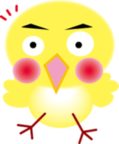 yellow small bird sticker #2337063