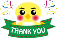 yellow small bird sticker #2337065