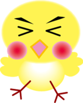 yellow small bird sticker #2337066