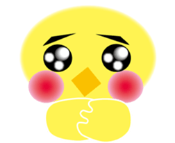 yellow small bird sticker #2337068