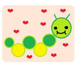 Cute cabbageworm sticker #2337378