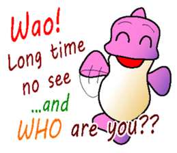 the Forgetful dolphin and me sticker #2337512