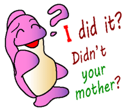 the Forgetful dolphin and me sticker #2337513