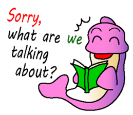 the Forgetful dolphin and me sticker #2337514