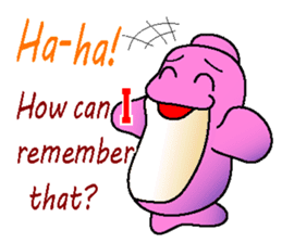 the Forgetful dolphin and me sticker #2337516