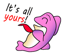 the Forgetful dolphin and me sticker #2337520