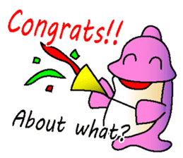 the Forgetful dolphin and me sticker #2337521