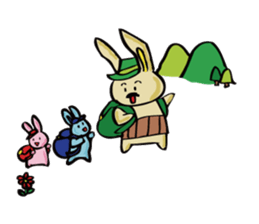 uncle rabbit sticker #2337876