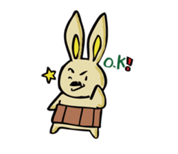 uncle rabbit sticker #2337879