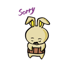 uncle rabbit sticker #2337880