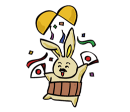 uncle rabbit sticker #2337881