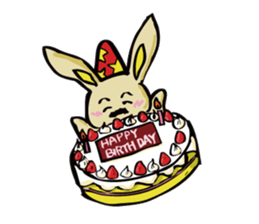 uncle rabbit sticker #2337885