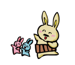 uncle rabbit sticker #2337893