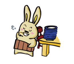 uncle rabbit sticker #2337895