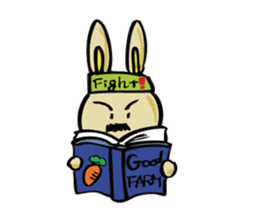 uncle rabbit sticker #2337900