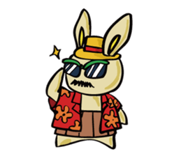 uncle rabbit sticker #2337911