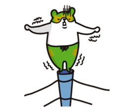 MASKD BEAR sticker #2337921