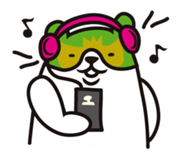 MASKD BEAR sticker #2337948