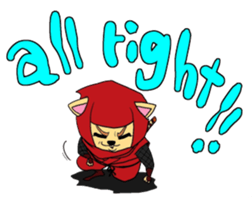 Wow!Cool Ninja Cat! sticker #2338087