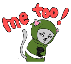 Wow!Cool Ninja Cat! sticker #2338088