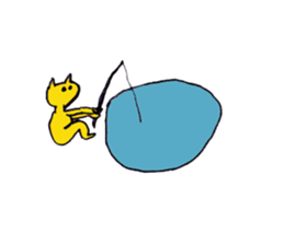 cat and friends sticker #2338155