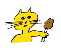 cat and friends sticker #2338157