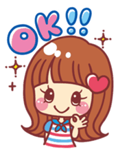 Japanese Kawaii Girls by Hiroko Yokoyama sticker #2339106