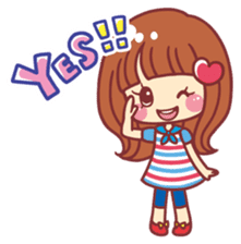 Japanese Kawaii Girls by Hiroko Yokoyama sticker #2339113
