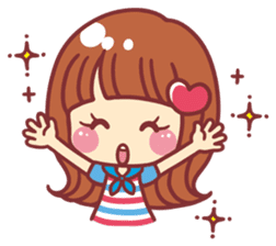Japanese Kawaii Girls by Hiroko Yokoyama sticker #2339121