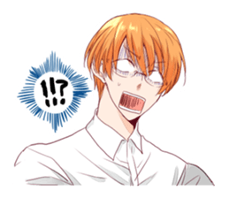 The boy who has worn glasses sticker #2339193