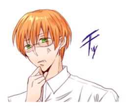 The boy who has worn glasses sticker #2339195