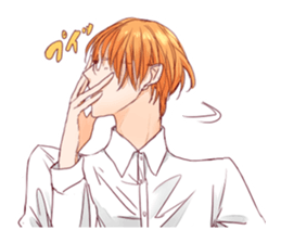 The boy who has worn glasses sticker #2339200