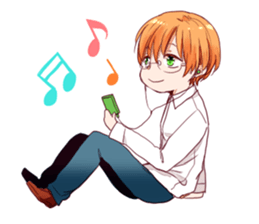 The boy who has worn glasses sticker #2339223