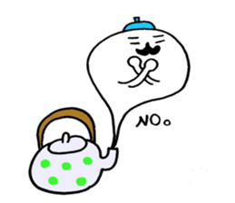 The person who lives in the teapot. sticker #2340844