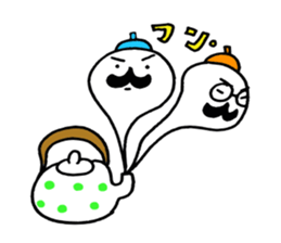 The person who lives in the teapot. sticker #2340864