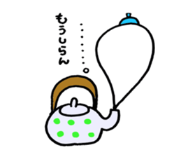 The person who lives in the teapot. sticker #2340865