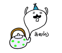 The person who lives in the teapot. sticker #2340876