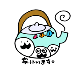 The person who lives in the teapot. sticker #2340878