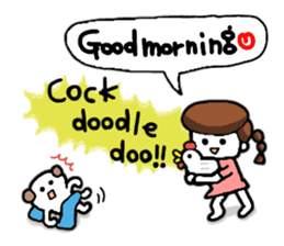 Me,me,and a dog<pera pe~ra version> sticker #2340881