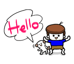 Me,me,and a dog<pera pe~ra version> sticker #2340886