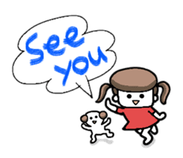 Me,me,and a dog<pera pe~ra version> sticker #2340887