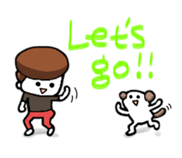 Me,me,and a dog<pera pe~ra version> sticker #2340889