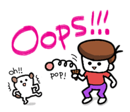 Me,me,and a dog<pera pe~ra version> sticker #2340895